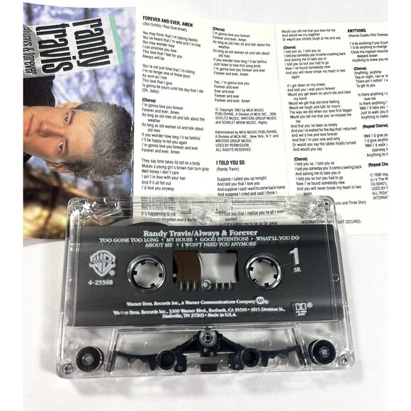 Randy Travis-Always And Forever-1987 Cassette-Warner Brothers-USA-Folk Country - Picture 6 of 11